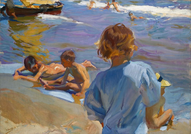 <p><em>Niños en la playa,</em> de Joaquín Sorolla.</p>