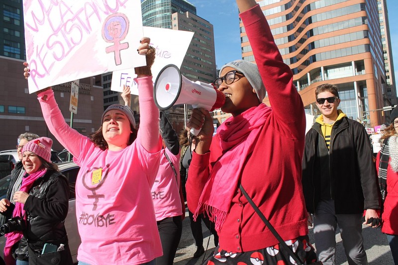 <p>Imagen de la manifestación Women's March en Baltimore, Estados Unidos, 21 de enero de 2018. </p>