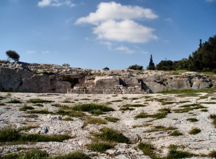 <p>La tribuna del Pnyx, Atenas</p>