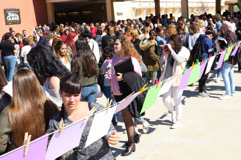 <p>Entrada de la Universidad Pablo de Olavide, 8 de marzo de 2017. </p>