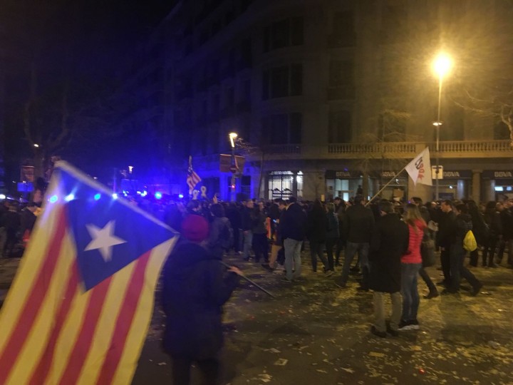 <p>Disturbios en Barcelona la noche del 23 de marzo</p>