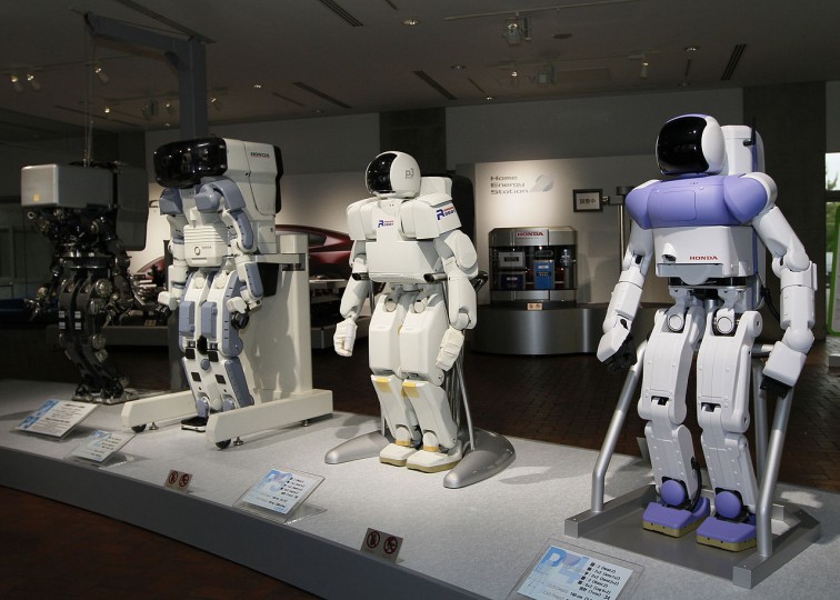<p>Prototipos de robots de Honda. Tochigi, Japón</p>