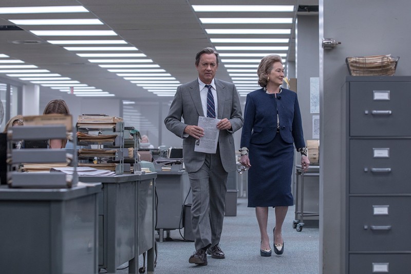 <p>Tom Hanks y Meryl Streep en una escena de la película <em>The Post</em> (Steven Spielberg, 2017)</p>