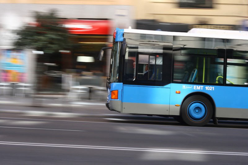 <p>Autobus de la EMT, Madrid. </p>