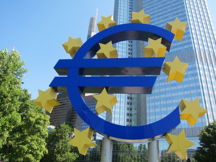 <p>Sede central del Banco Central Europeo en Fráncfort del Méno, Alemania. </p>
