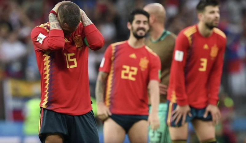 <p>Partido España Rusia del Mundial de Rusia 2018.</p>