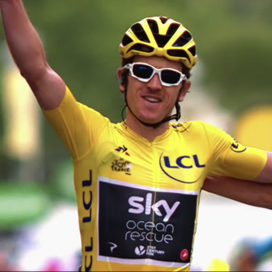 <p>Geraint Thomas, ganador del Tour.</p>