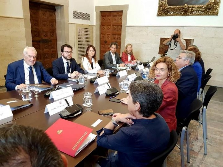<p>Imagen de la primera reunión de la Comisión Bilateral Generalitat-Estado. 1 de agosto de 2018.</p>