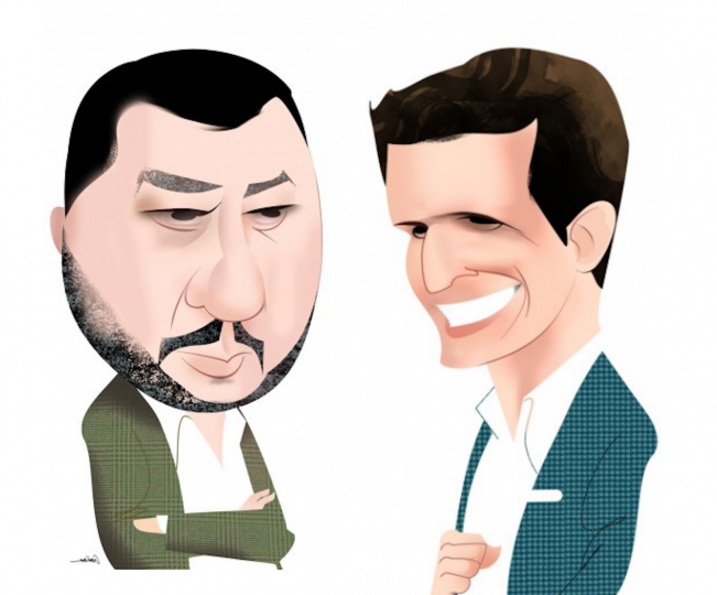 <p>Matteo Salvini y Pablo Casado. </p>
