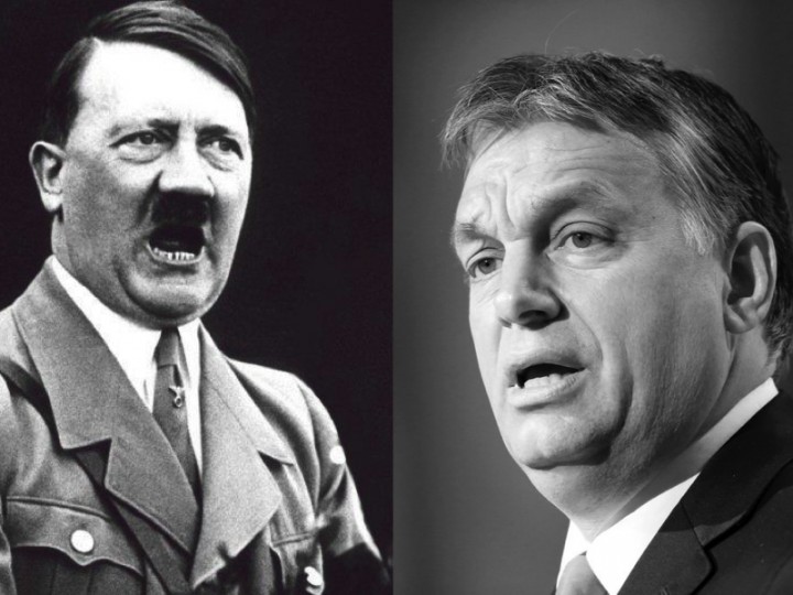 <p>Adolf Hitler / Viktor Orbán.</p>