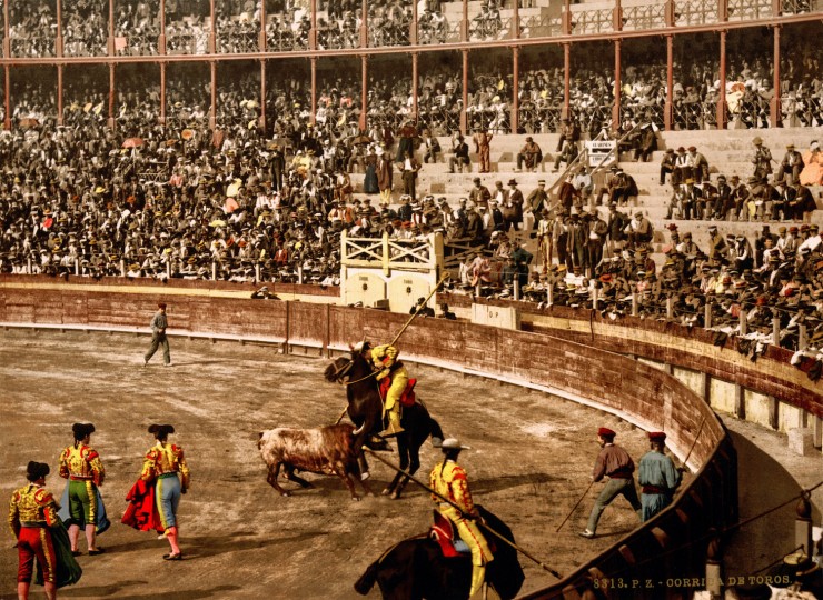 <p>Corrida de Toros en Barcelona, 1890.</p>