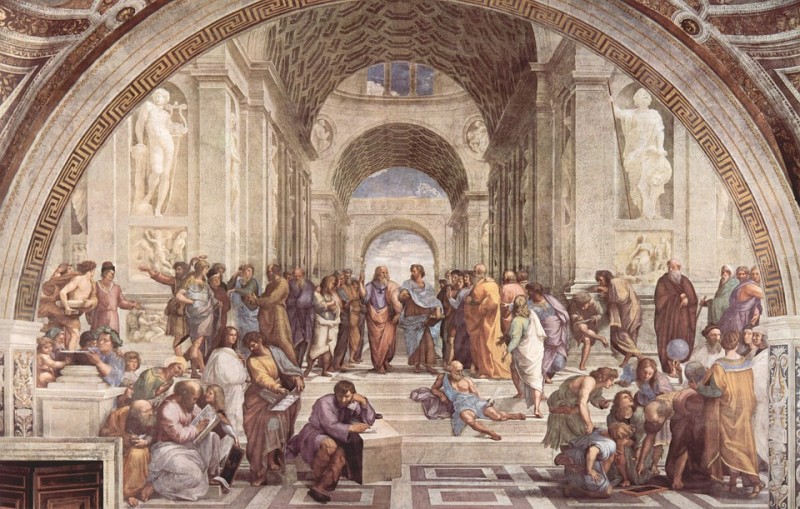 <p><em>La Escuela de Atenas </em>de Rafael. </p>