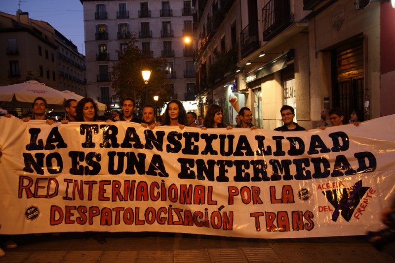 <p>Manifestación 'La transexualidad no es una enfermedad'.</p>