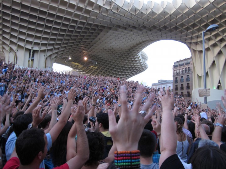 <p>15M en la Setas de Sevilla. </p>