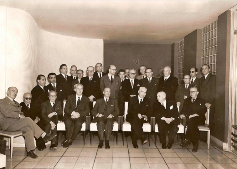 <p>Homenaje de la Unión de Profesores Universitarios Españoles en el Exilio dado a Luis Garrido,<br /> rector de la Universidad Nacional Autónoma de México.</p>