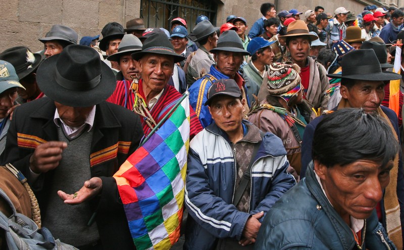 <p>Protesta en la Paz, Bolivia. DANIELLE PEREIRA</p>