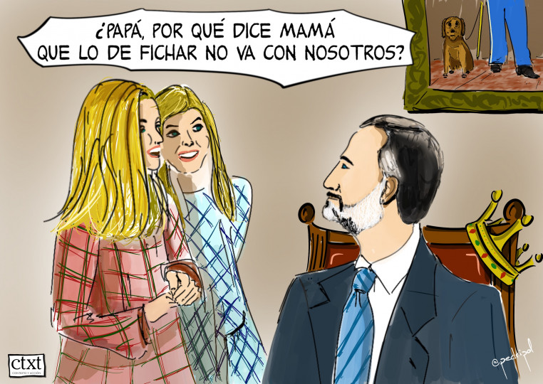 <p>Monarquía, fichar en el trabajo</p>