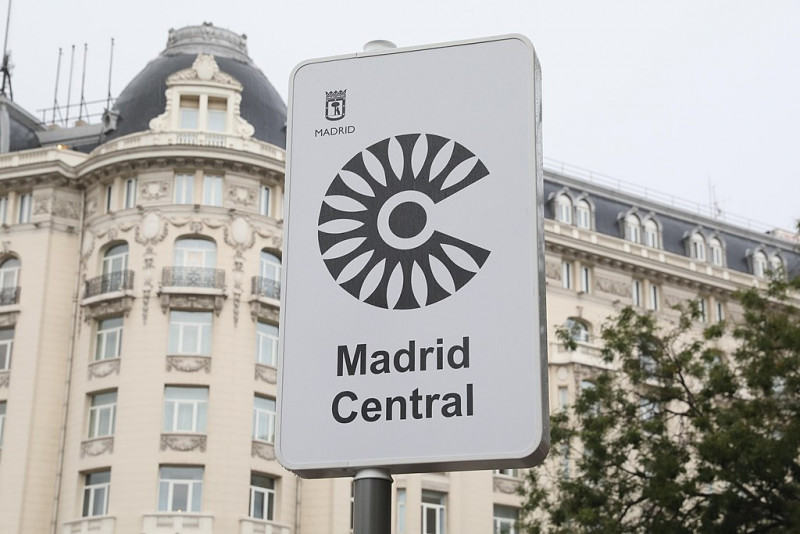 <p>Señal de Madrid Central.</p>
