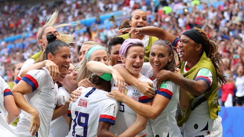 <p>Celebración del gol de EE.UU. frente a Países Bajos durante la final del Mundial. </p>