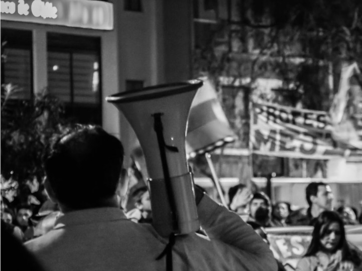 <p>Manifestación del profesorado en Santiago de Chile, 3 de junio. </p>