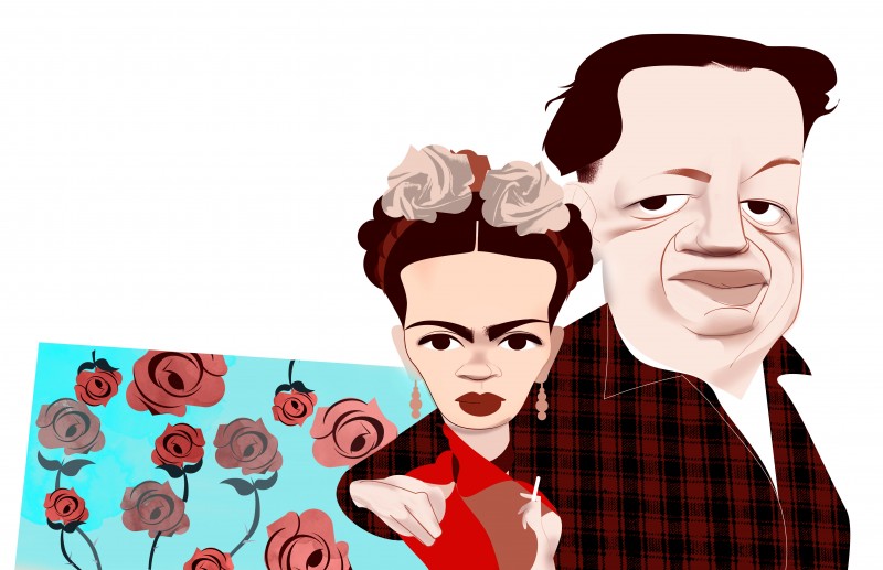 <p>Frida Kahlo y Diego Rivera.</p>