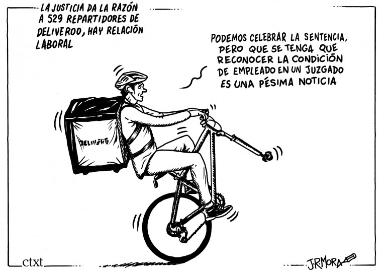 <p>Sentencia de un juzgado de Madrid señala que los riders son trabajadores de Deliveroo.</p>