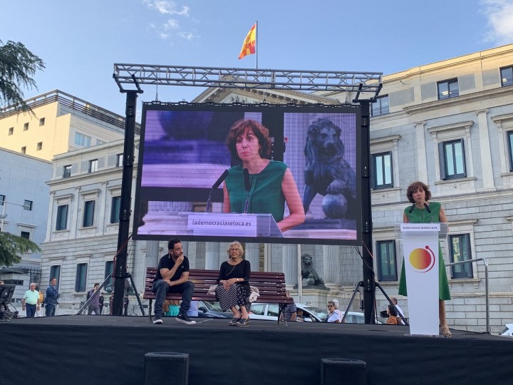 <p>Presentación de la campaña #LaDemocraciaSeToca.</p>