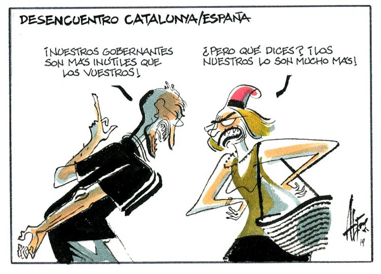 <p>Desencuentro Catalunya/España</p>