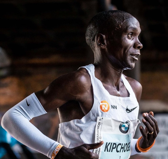 <p>Eliud Kipchoge.</p>