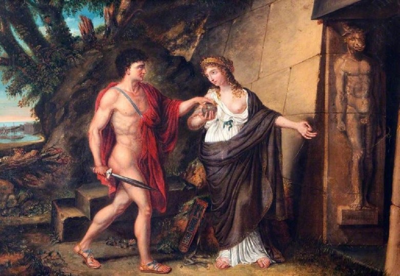 <p>Ariadna y Teseo.</p>