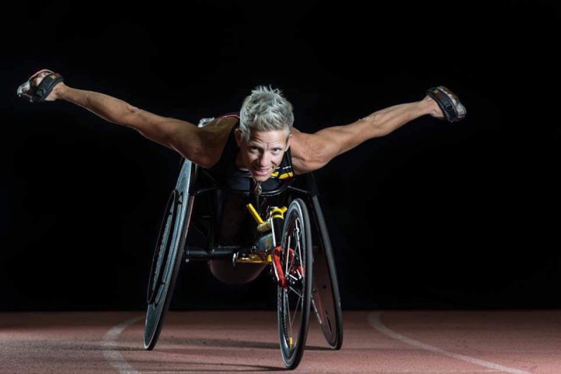 <p>Marieke Vervoort, durante una competición.</p>