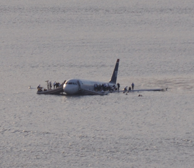 <p>El avión que aterrizó en el río Hudson (Nueva York) en 2009. </p>