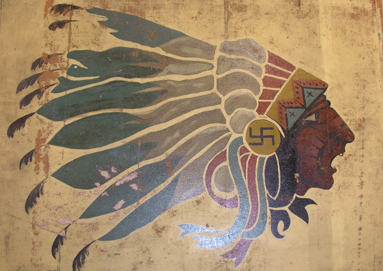 <p>Indio seminola, en el emblema de la Escuadrilla Lafayette.</p>