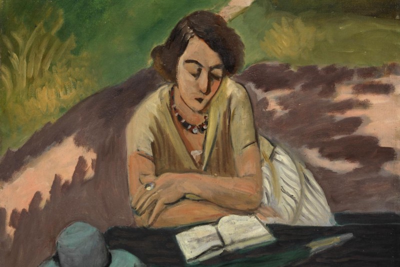 <p>'Mujer leyendo con parasol'. Henri Matisse, 1921.</p>