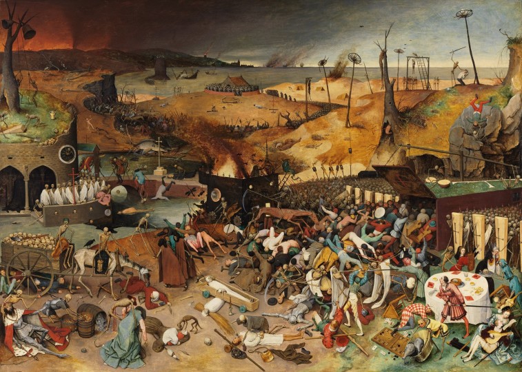 <p>El triunfo de la muerte, por Pieter Brueghel el Viejo (circa 1562).</p>