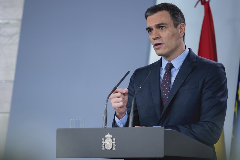 <p>Comparecencia de Pedro Sánchez este sábado para actualizar la situación sobre el Covid-19</p>