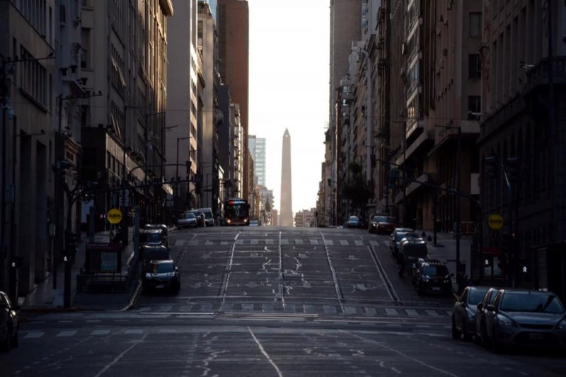 <p>Avenida de Buenos Aires vacía por la cuarentena el pasado 21 de marzo.</p>