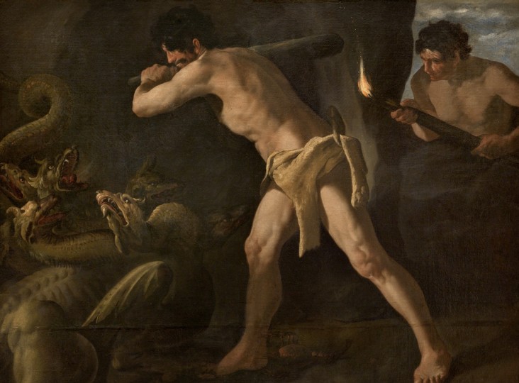 <p><em>Hércules lucha con la hidra de lerna</em>, de Francisco de Zurbarán</p>