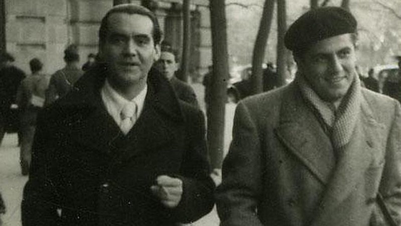 <p>Federico García Lorca y Rafael Rodríguez Rapún. </p>