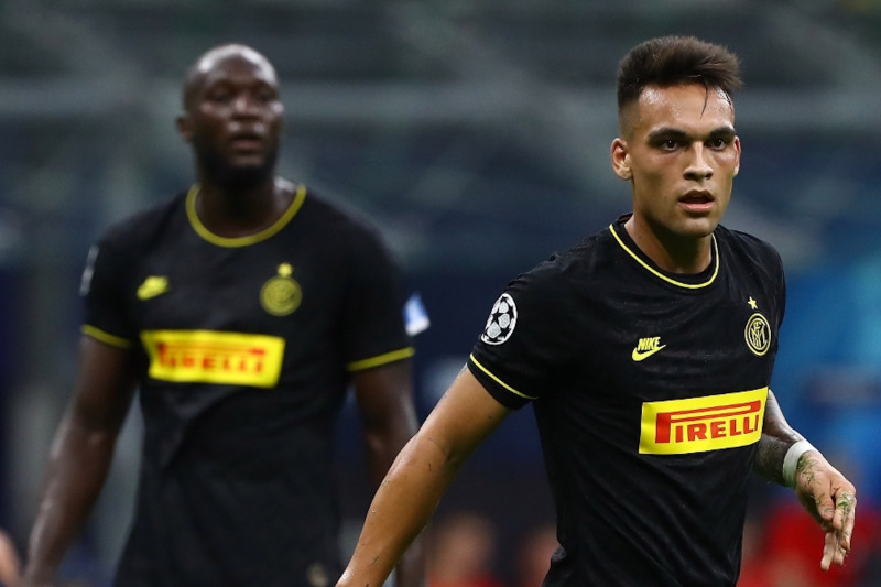 <p>Lautaro Martínez durante el Inter de Milán - Slavia de Praga, el pasado 17 de septiembre.</p>