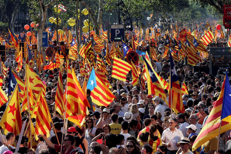 <p>Manifestación en Barcelona contra la sentencia del TC el 10 de julio de 2010.</p>