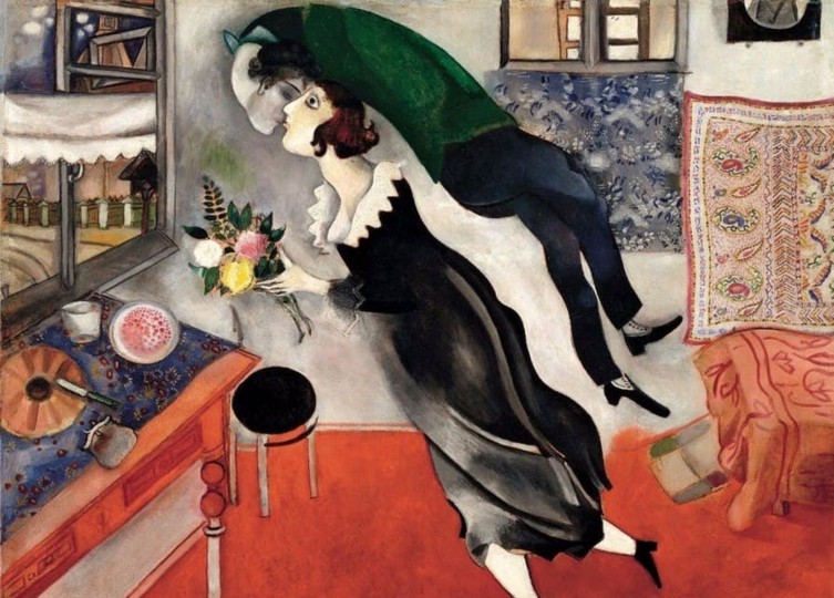 <p>L'anniversaire, Marc Chagall (1915).</p>