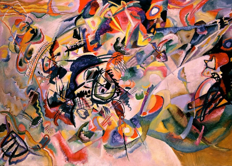 <p>Composition VII. Wassily Kandinsky (1913).</p>