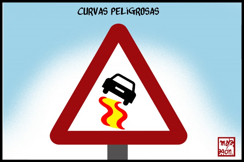 <p>Curvas peligrosas.</p>