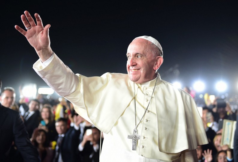 <p>Despedida del papa Francisco en su visita a México en 2016.</p>