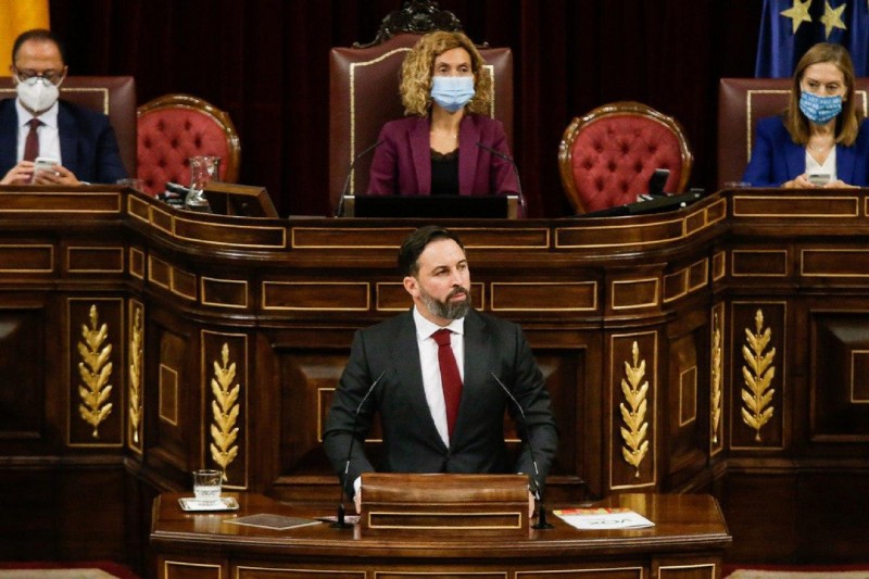 <p>Abascal, el candidato propuesto para la moción de censura, expone su programa.</p>