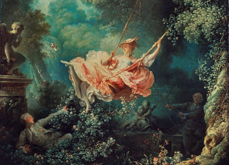 <p>El columpio de Jean-Honore Fragonard (1767). </p>