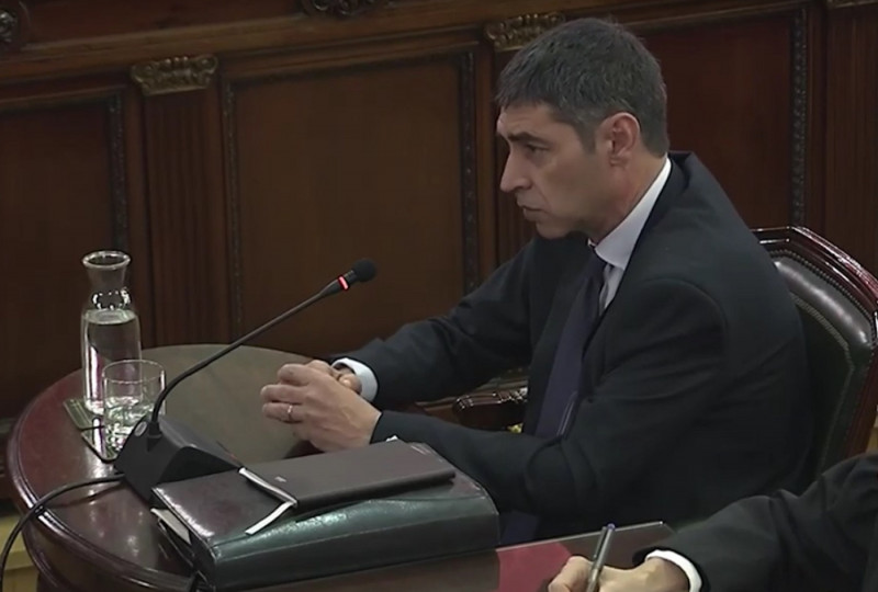 <p>Josep Lluís Trapero durante una declaración en el Tribunal Supremo.</p>