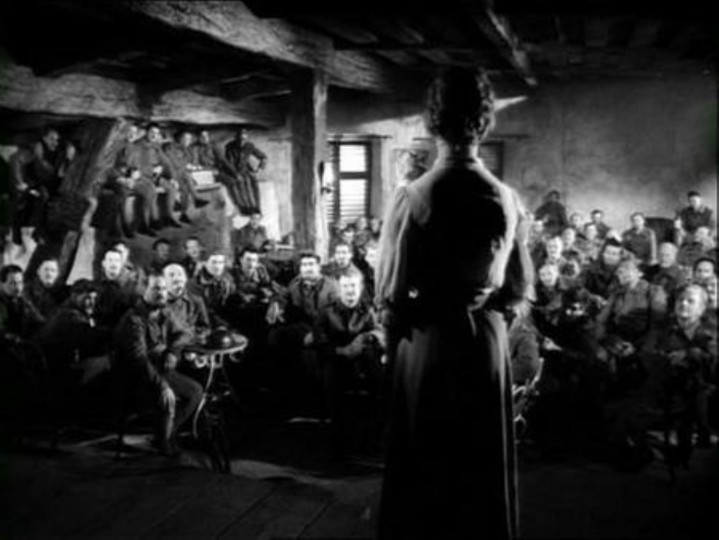 <p>Fotograma de la escena final de Senderos de Gloria (1957) de Stanley Kubrick.</p>