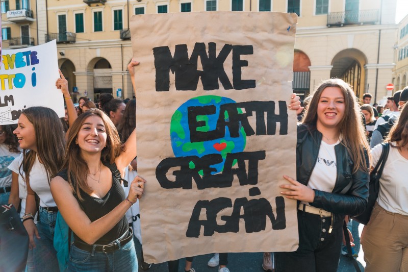 <p>Manifestación de <em>Fridays for Future</em> (Imperia, Italia. 2019)</p>